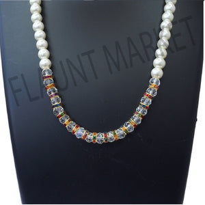 Fashionable Best Quality Designer Pearls Stylish Trending Jewel stone Set (Multicolor)