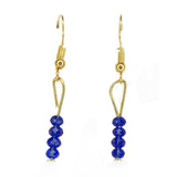 Top Quality New Stylish High Trending's Blue Coloured Beautiful Set Of Neck Piece And Earrings Three Layers
