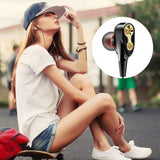 New 4D Stereo Sports Dual Drive In-ear Headset Bass Earphones For All Smart Phones