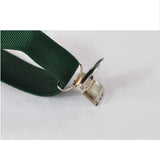 Top Selling Solid Color Man Belt Woman Men's Suspenders Clip-on Y-Green Braces Elastic Adjustable