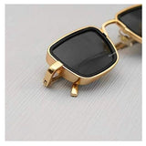 Trending Gold Square Frame Sunglasses Men 2020 Brand Design Indian Film Trendy Sun Glasses Celebrity Style