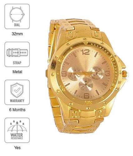 Trending Sale Top Quality Selling's Three Eye Sport Alloy Belt Watches Cool Fashion Men Wristwatch