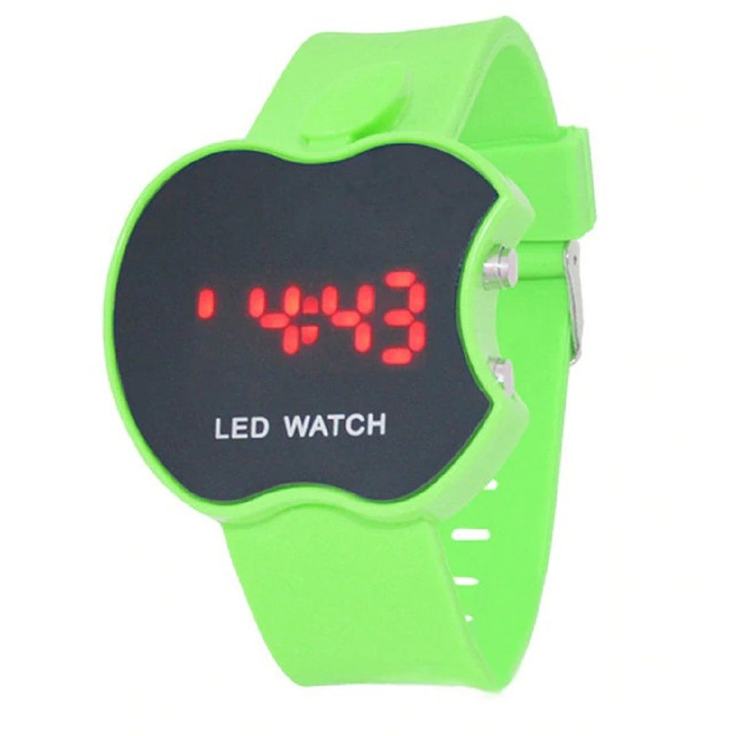 High Quality New Luxury brands LED Multi-function Digital Electronic Boy Girl Fashion Sport Kids Watches Green