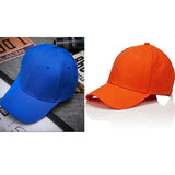 Trending Baseball 2020 Blue & Orange Cap Solid Color Snapback Fitted Casual Hip Hop ForUnisex