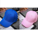 Trending Baseball 2020 Blue & Pink Solid Color Snapback Caps Fitted Casual Hip Hop For Unisex