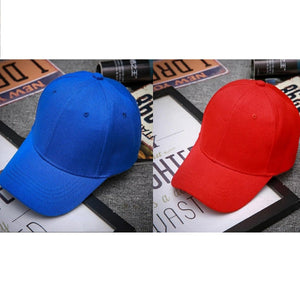Trending Baseball 2020 Blue & Red Solid Color Snapback Caps Fitted Casual Hip Hop For Unisex