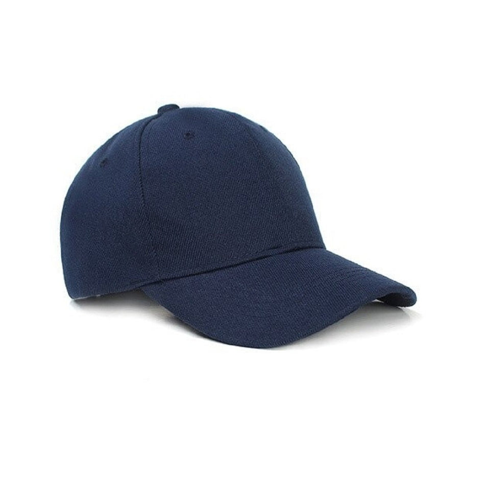 Trending Fashion Brand 2020 Women's Summer Snapback Hip Hop Caps Men's Navy Blue Adult Unisex Casual Solid Adjustable Baseball Caps