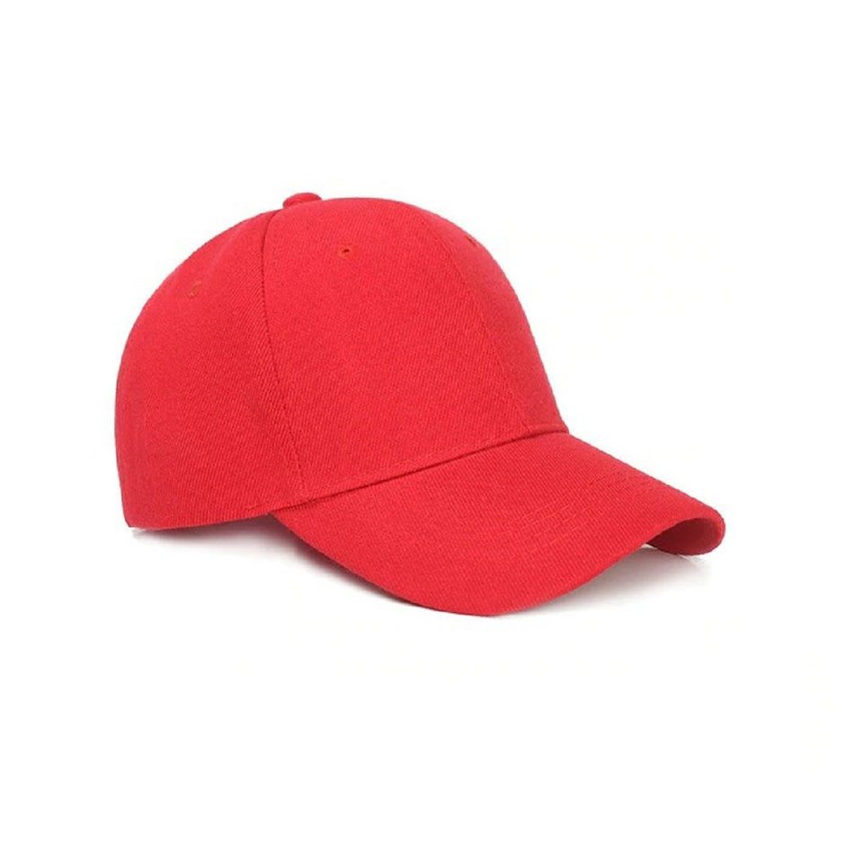 Trending Baseball lover Snapback Red Adult Unisex Casual Solid Adjustable Baseball Caps Women Men