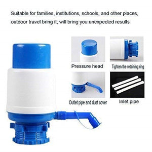 Top Quality Best Selling Basic Deal Plastic Manual Hand Press Bottled Pump Water Dispenser, Medium (Multicolour)