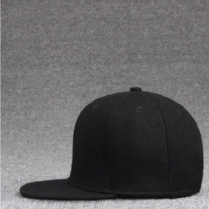 Top Quality Best Trending Black & Grey Cotton Snapback Outdoor Adjustable Men Women Baseball Cap Solid Hip Hop Caps