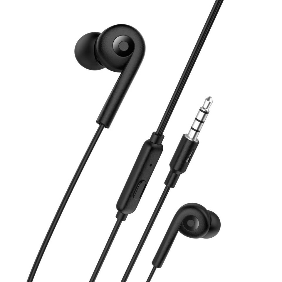 Top Quality Best Trending Conch Pure Bass & HD Sound in-Ear Wired Earphones with Mic (Black) for OnePlus Mobiles