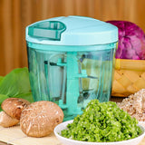 Trending Quality Turbo Vegetable Chopper, Cutter, Mixer for Kitchen with 5 Stainless Steel and Whisker Blade 900 ml