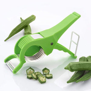 Trending Lady Finger Cutter Chili Chilly Cutter Vegetable Cutter and Peeler Multi Purpose