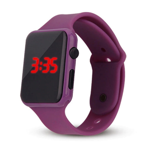 High Top Quality LED Student Couple Electronic Sports 2020 Sport Digital Watches Purple