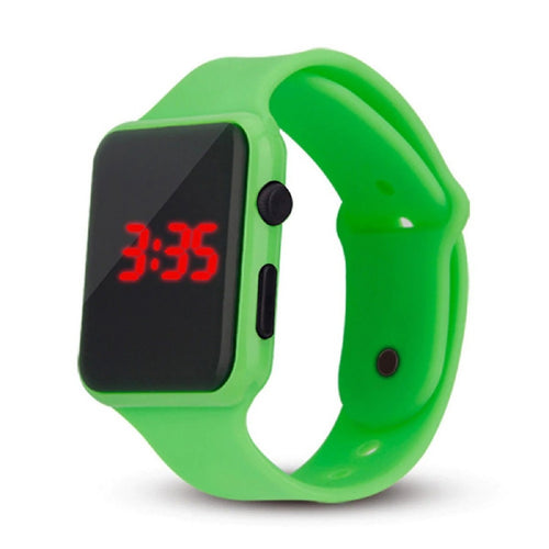 High Quality LED Student Couple Electronic Sports 2020 Sport Digital Watches Green