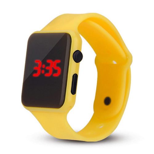 High Quality Watches Led Student Couple Electronic Sports Watch 2020 Sport Digital Watches Yellow