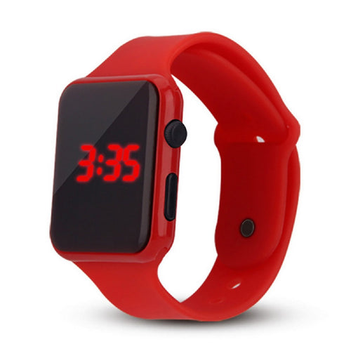 High Top Quality LED Student Couple Electronic Sports 2020 Sport Digital Watches Red