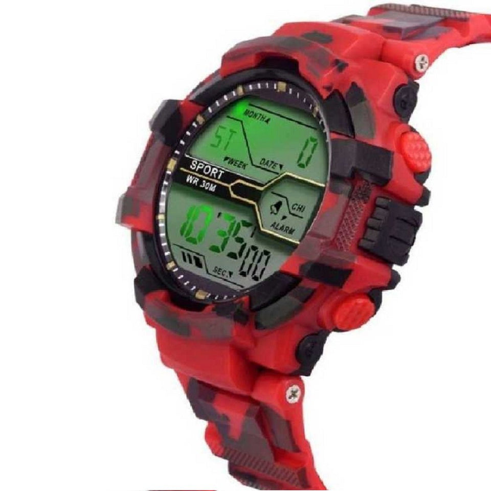 New Best Trending Quality Digital Sports Army Military Color Indian Digital Watch For Men