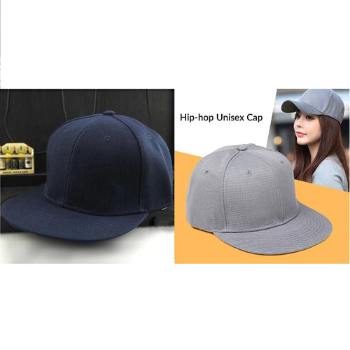 Trending Navy Blue Grey Hip Hop Caps Solid Snapback Caps Fitted Casual Dad Hats Men Women Unisex