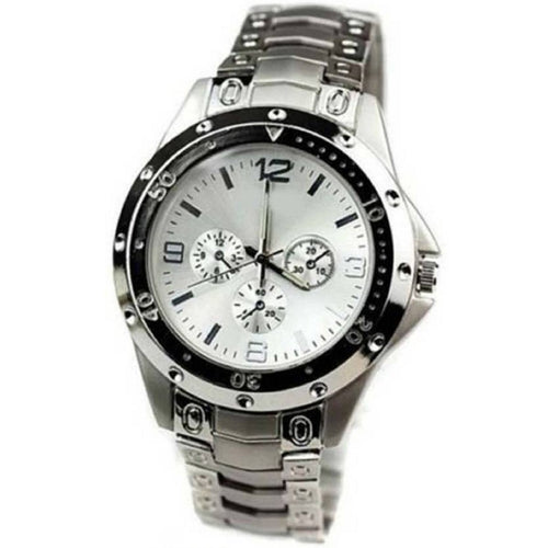 Trending Sale Top Quality Selling's Three Eye Sport Alloy Belt Watches Cool Fashion Men Wristwatch