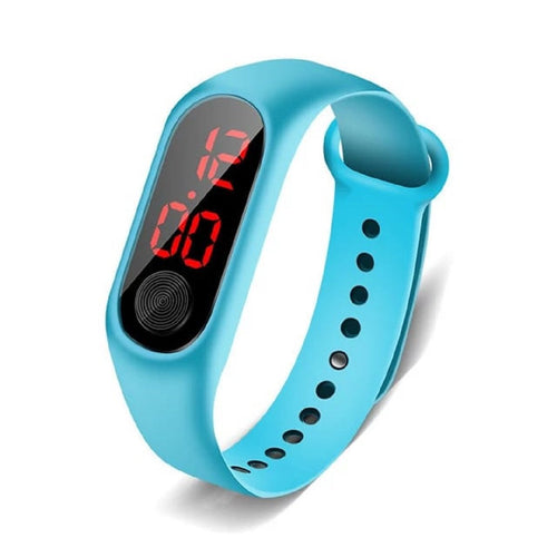 Trending High Quality Digital Sports Kids Children Led Digital Watch Ultra-light Silicone Strap Teen Boys Girls Wristwatch Unisex