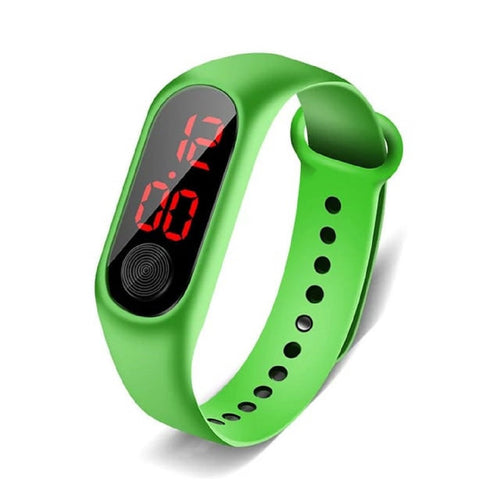 Trending High Quality Digital Sports Kids Children Led Digital Watch Ultra-light Silicone Strap Teen Boys Girls Wristwatch Unisex
