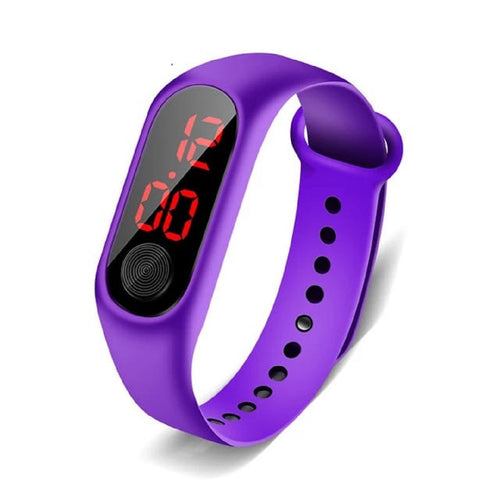 Trending High Quality Digital Sports Kids Children Led Digital Watch Ultra-light Silicone Strap Teen Boys Girls Wristwatch Unisex