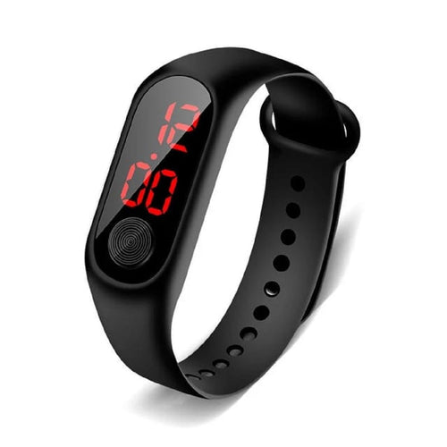Trending High Quality Digital Sports Kids Children Led Digital Watch Ultra-light Silicone Strap Teen Boys Girls Wristwatch Unisex