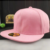Top Quality Best Trending Black & Pink cotton snapback Outdoor Adjustable Men Women Baseball Cap Solid Hip Hop Caps