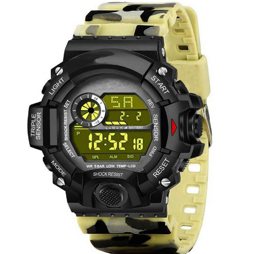 Trending Luxury Men's Digital Led Watch Sport Men Outdoor Date Military Army Style Sports Water Resistance Original Collection Digital Watch For Men