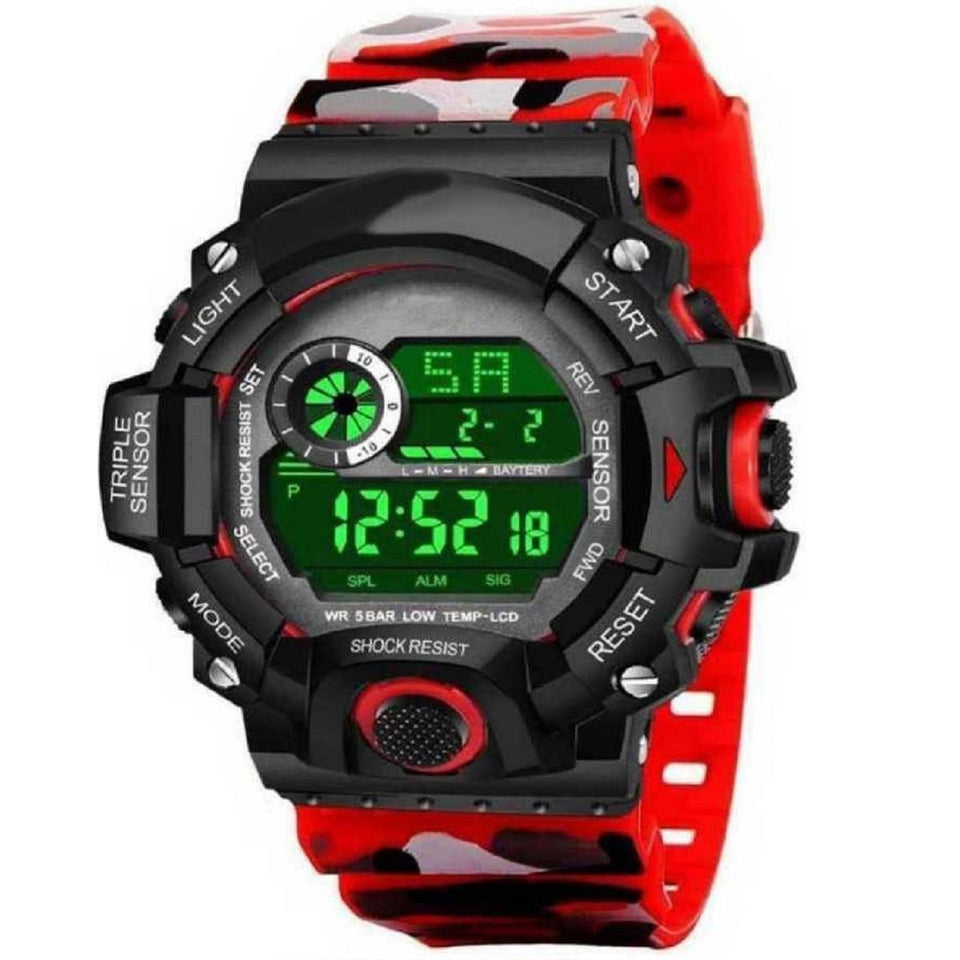 Trending Luxury Men's Digital Led Watch Sport Men Outdoor Date Military Army Style Sports Water Resistance Original Collection Digital Watch For Men