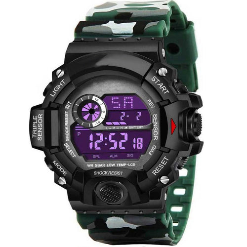 Trending Luxury Men's Digital Led Watch Sport Men Outdoor Date Military Army Style Sports Water Resistance Original Collection Digital Watch For Men