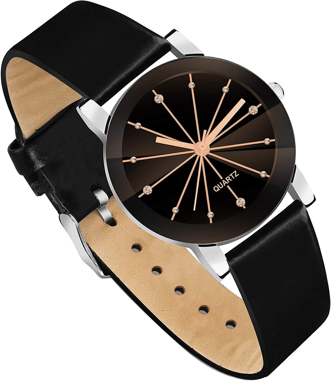 Trending Style Best Quality Prism Glass Design for Women and Girls Analog Watch