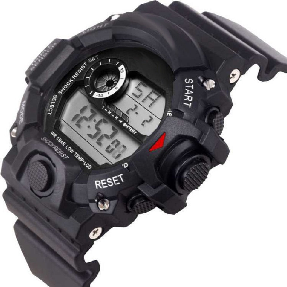 Trending Quality Best Selling 2020 Shock Look Bond Resistance Super Solid Style Watches For Kids Black Strap Sports Digital Shape Watch For Boys