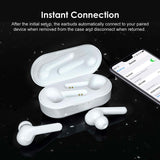 Trending FreePods-Bass Intuitive-Touch-Control Powerful Bass True Wireless Stereo Earbuds TWS Wireless Bluetooth Headphones with Remote Control & Mic (White)