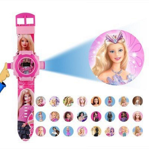 Trending High Quality Luxury Digital 24 Images Barbie Projector Watch for Kids Boys & Girls, Diwali Gift, Birthday Returned Gifts