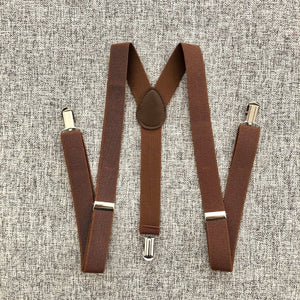 Suspenders, Men's Suspenders, brown suspenders, 1 inch suspenders, brown suspenders, dark brown suspenders, adult suspenders, groomsmen gift