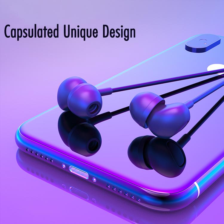 Top Quality Best Selling Trending  Capsule Extra Bass in-Ear Wired Earphones with Remote Control & Mic for Samsung mobiles and tablets
