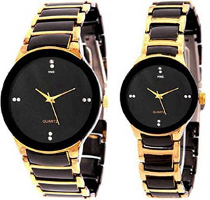 Analogue Quality Top Collection Stylish Men,Women Stainless Steel Boys,Girls Analog Watch - For Couple