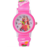 Trending Sale Top Quality Hot Selling Barbie Kids Pink Color Children's Wrist Watch for Kids and Girls