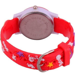 Trending Sale Top Quality Hot Selling Barbie Kids Red Color Children's Wrist Watch for Kids and Girls