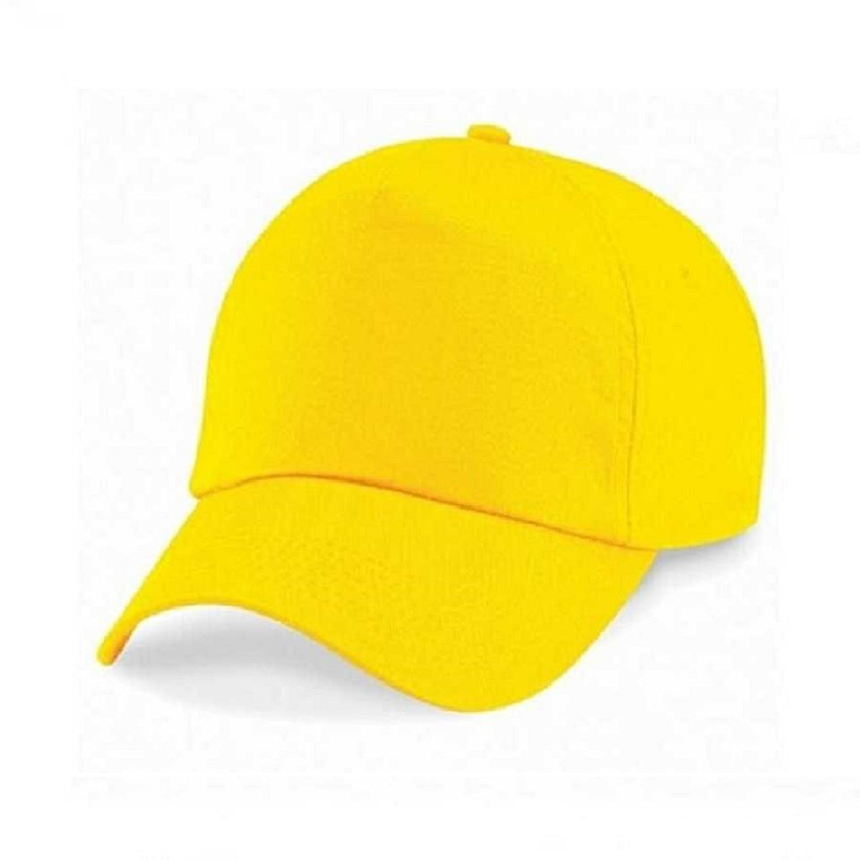Top Quality Best Trending 2020 Yellow Solid Color Baseball Snapback Caps Fitted Casual Dad Hats For Men Women Unisex