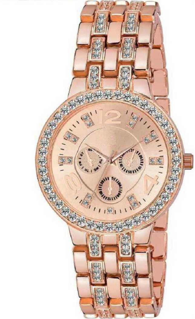 Design Women Watches 2021 Fashion Rose Gold Dial Stainless Steel