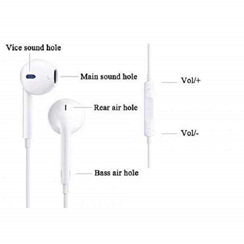 Top Quality Trending In Ear Original Earphone Wired 3.5mm Headset With Microphone Stereo Sports