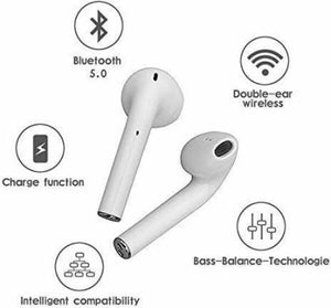 i11 5.0 Bluetooth 5.0 Earphones Earbuds Sport Wireless Bluetooth Headset  (White, True Wireless)