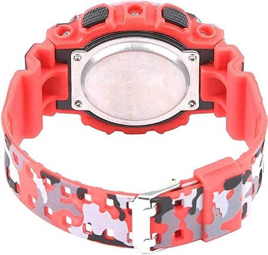 Combo of Sport Band M2 and Red Watches Silicone Strap Waterproof LED Digital Watch For Kid Children Student Girl Boy Wristwatch Clock Watches Men Digital Watch Sport Watch 50M Waterproof Auto Date Digital Military Watches Mens Sport Mens Watch