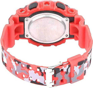 Combo of Sport Band M2 and Red Watches Silicone Strap Waterproof LED Digital Watch For Kid Children Student Girl Boy Wristwatch Clock Watches Men Digital Watch Sport Watch 50M Waterproof Auto Date Digital Military Watches Mens Sport Mens Watch
