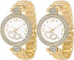 New Italian Designer Golden Plated Diamond Analog Watch - For Girls