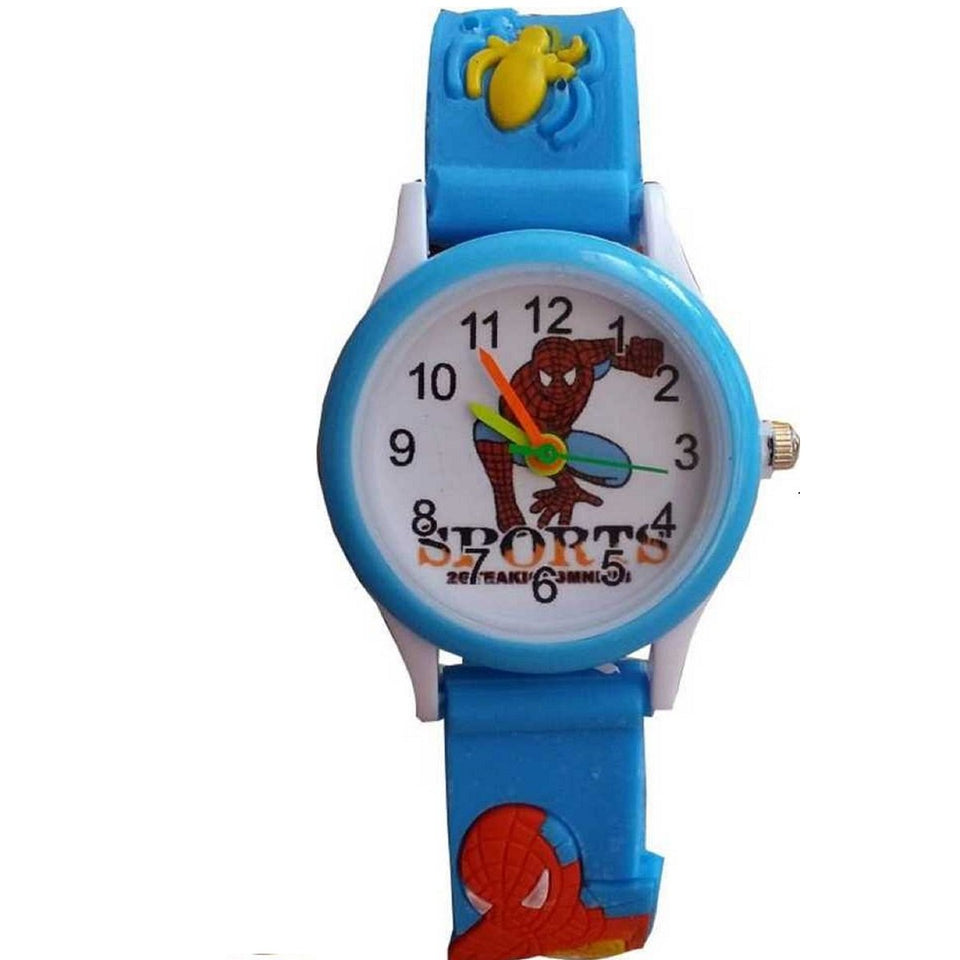 Trending Sale Top Quality Hot Selling Smartwatch 3D Rubber Strap Spiderman Children Watch Kids Cartoon Sports Quartz Wrist watch for Boys Clock